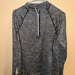 Old Navy Gray Quarter-Zip Women's Top